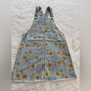 American Eagle Outfitters Blue Sunflower Dress